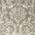 2' X 4' Gray Damask Power Loom Area Rug